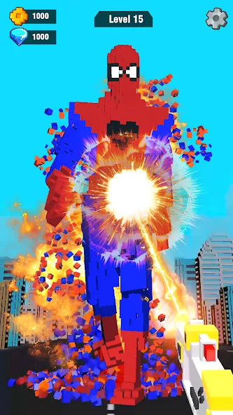 Pixel Shooting: Craft Demolish (Пиксельное стрелялка) [МОД Unlocked] Screenshot 3