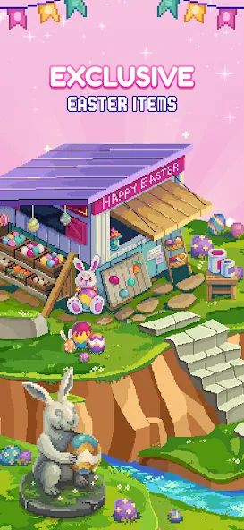 Pixel Isle: Art Coloring World (Пиксель Айл) [МОД Бесконечные деньги] Screenshot 4