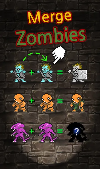 Grow Zombie VIP : Merge Zombie [МОД Бесконечные монеты] Screenshot 1