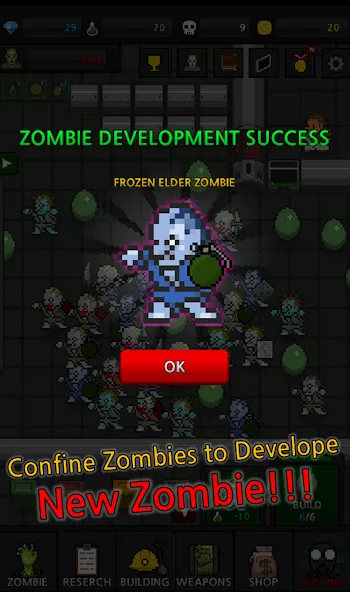Grow Zombie VIP : Merge Zombie [МОД Бесконечные монеты] Screenshot 4
