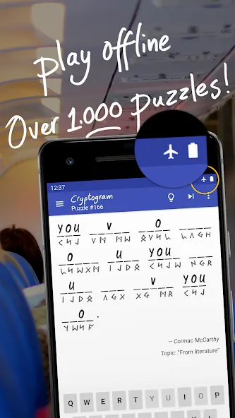 Cryptogram - puzzle quotes (Скрытограмма) [МОД Меню] Screenshot 3