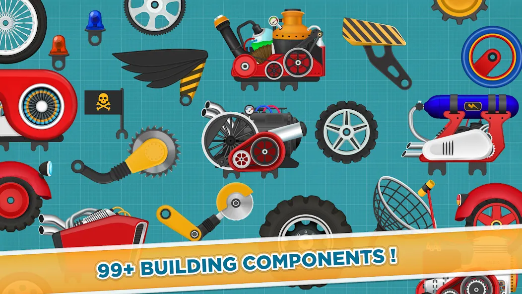 Car Builder & Racing for Kids [МОД Бесконечные деньги] Screenshot 5