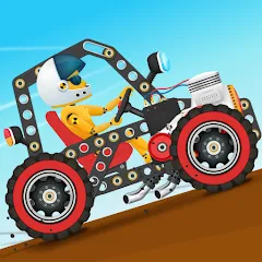 Взломанная Car Builder & Racing for Kids  [МОД Бесконечные деньги]