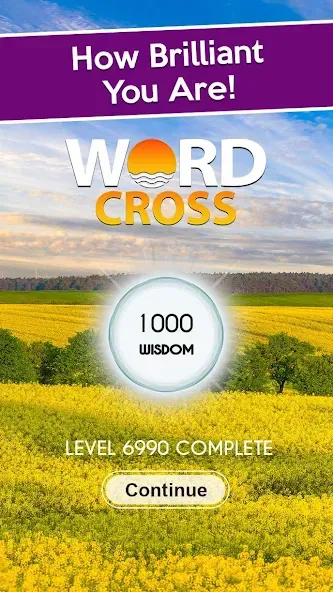 Word Cross: Crossy Word Search (Уорд Кросс) [МОД Бесконечные деньги] Screenshot 1