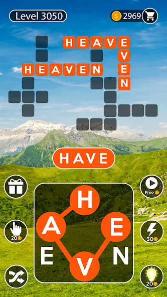 Word Cross: Crossy Word Search (Уорд Кросс) [МОД Бесконечные деньги] Screenshot 3
