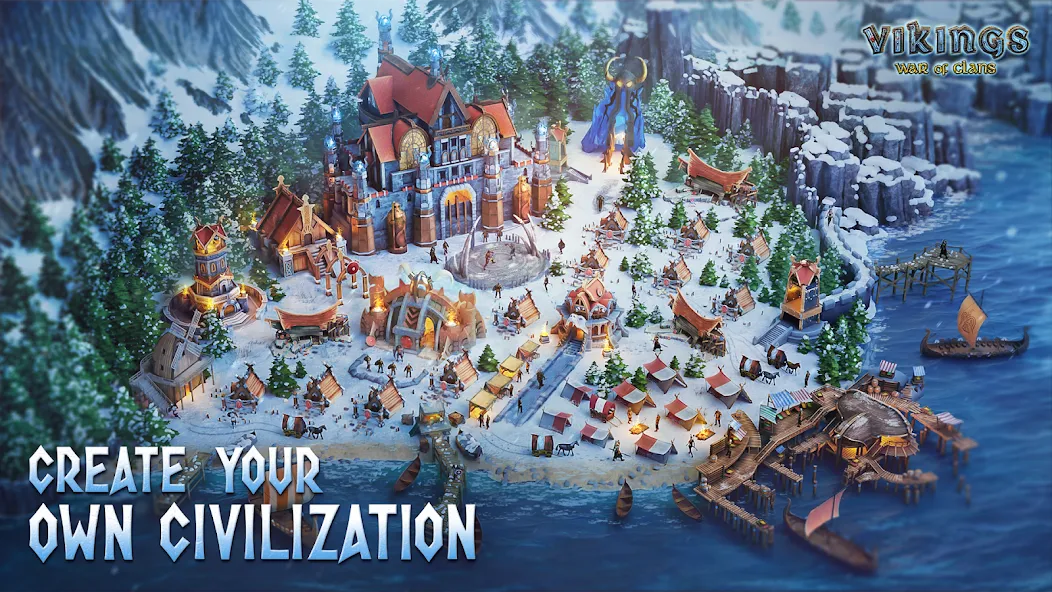 Vikings: War of Clans (Викинги) [МОД Много монет] Screenshot 1