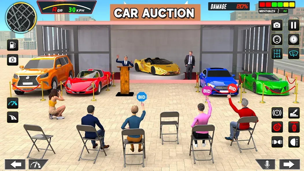 Car Dealership Car Saler (Драйвинг Скул Сити Кар Геймс) [МОД Много денег] Screenshot 2