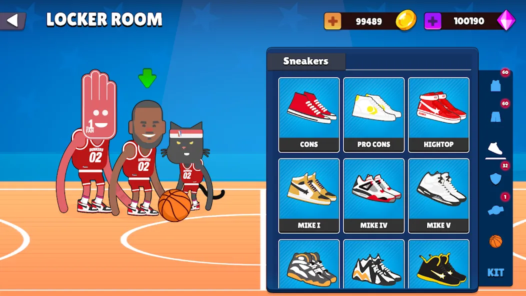 Dunkers 2 (Данкерс 2) [МОД Бесконечные деньги] Screenshot 3