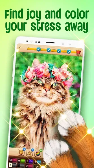 Cross-Stitch: Coloring Book (Кросс) [МОД Все открыто] Screenshot 2