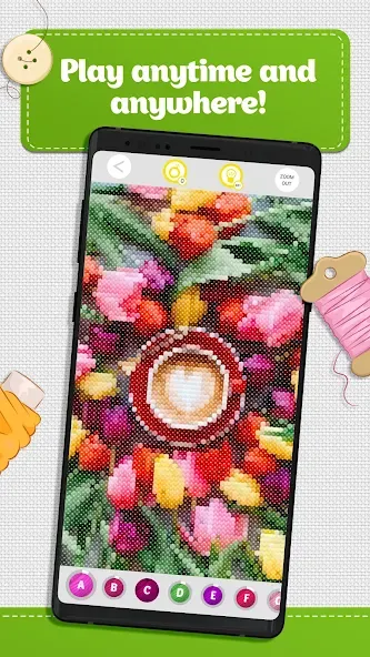 Cross Stitch Coloring Art (Кроссстич окрашивание искусства) [МОД Все открыто] Screenshot 5