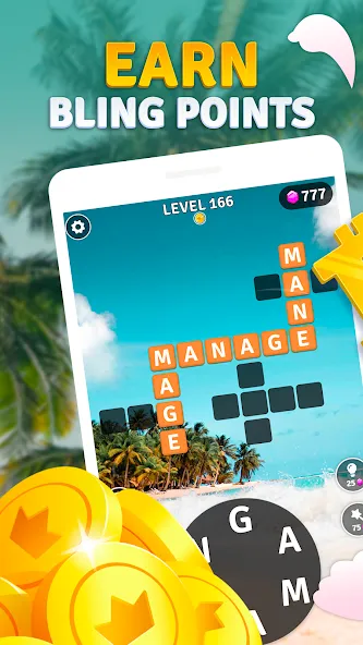 Word Breeze - Earn Bitcoin (Уорд Бриз) [МОД Mega Pack] Screenshot 1