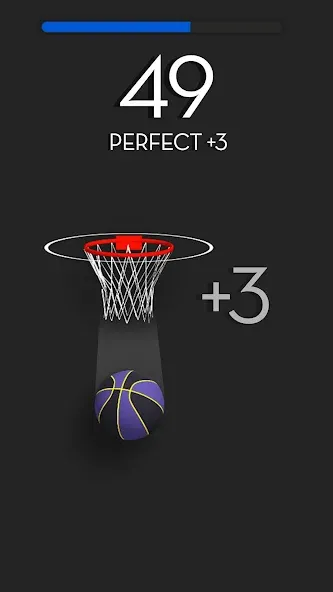 Dunk Stroke-3D Basketball (Дунк Строк) [МОД Бесконечные монеты] Screenshot 2