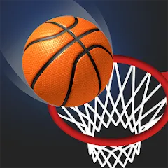 Взломанная Dunk Stroke-3D Basketball (Дунк Строк)  [МОД Бесконечные монеты]
