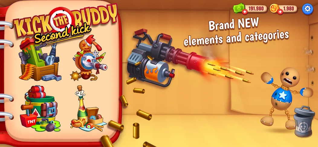 Kick the Buddy: Second Kick (Кик зе Бадди) [МОД Menu] Screenshot 2