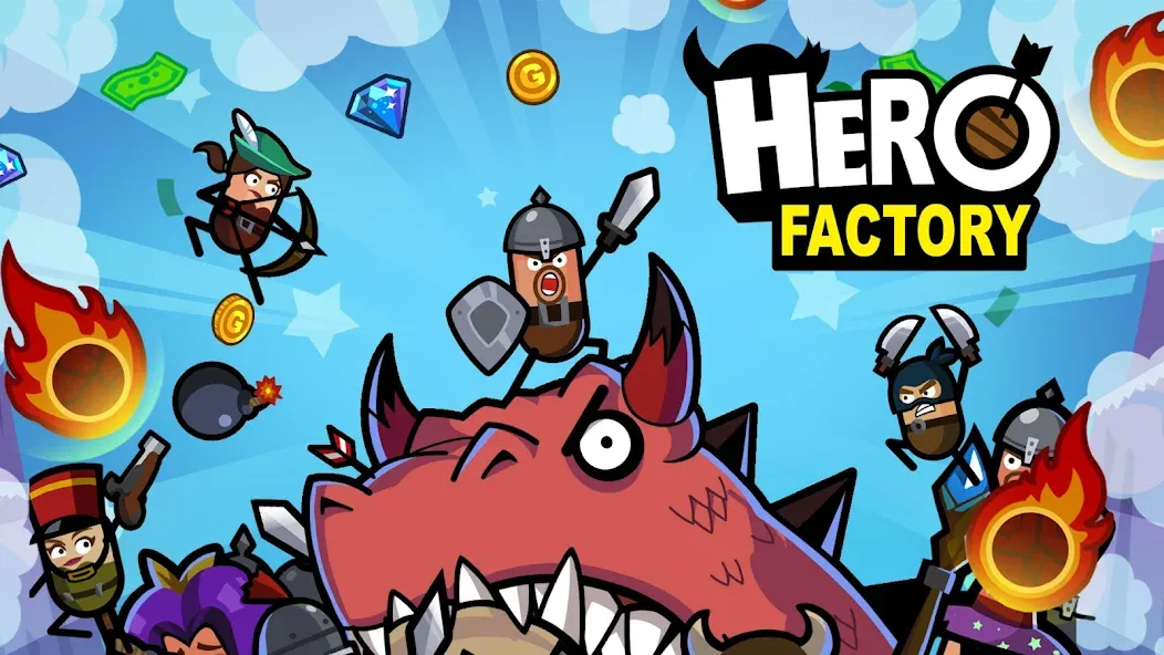 Hero Factory - Idle tycoon (Хиро Фактори) [МОД Много денег] Screenshot 3