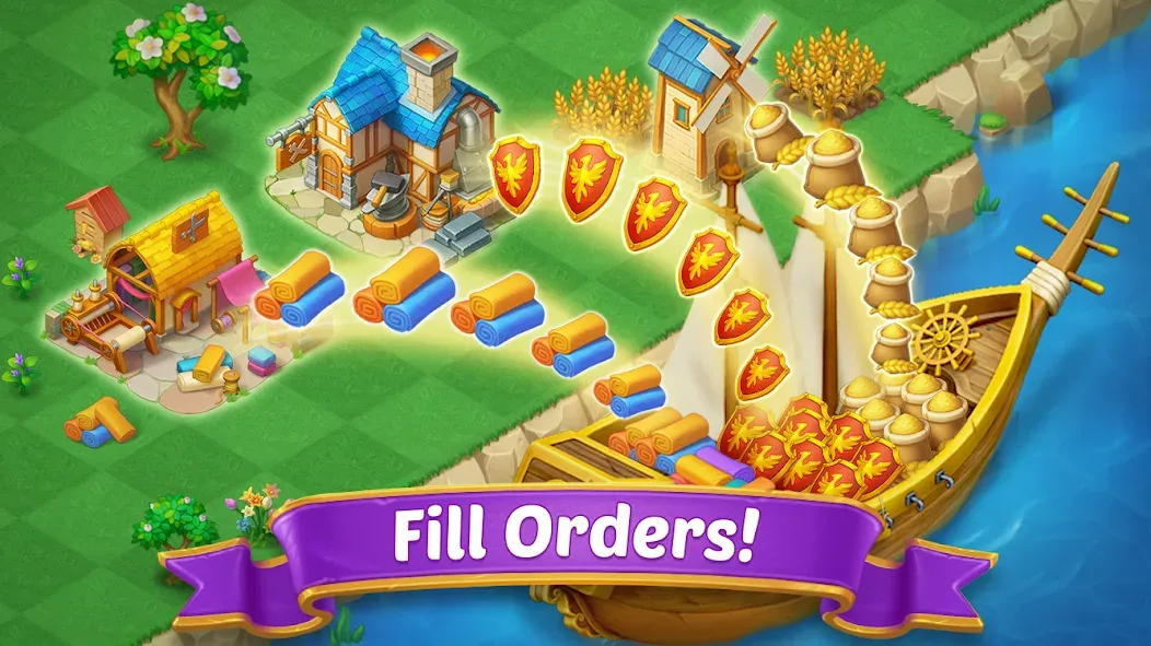 Merge Castle: Match 3 Puzzle (Мердж Кастл) [МОД Много денег] Screenshot 4