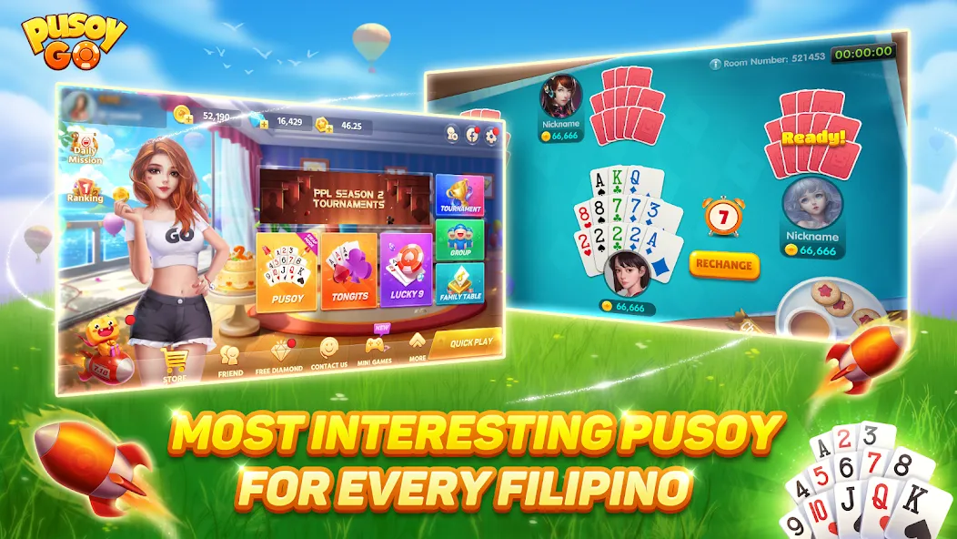 Pusoy Go-Competitive 13 Cards (Пусой Го) [МОД Unlimited Money] Screenshot 2