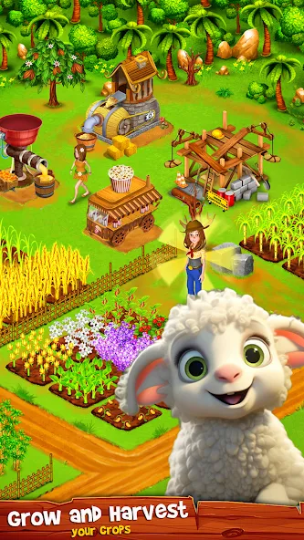Country Valley Farming Game (Парадайз Хей Фарм Айленд) [МОД Unlimited Money] Screenshot 1