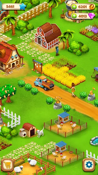 Country Valley Farming Game (Парадайз Хей Фарм Айленд) [МОД Unlimited Money] Screenshot 3