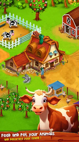 Country Valley Farming Game (Парадайз Хей Фарм Айленд) [МОД Unlimited Money] Screenshot 4
