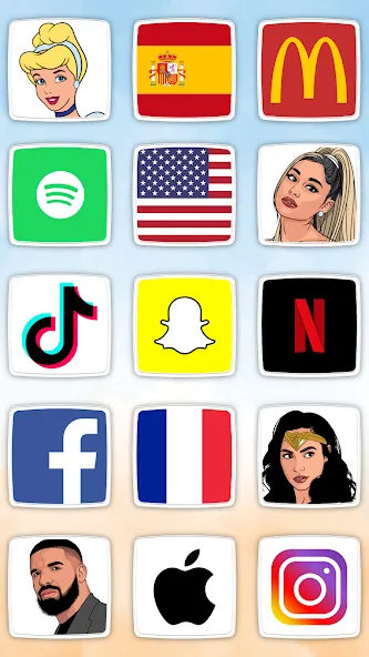 QuizMania: Picture Trivia Game (КвизМания) [МОД Бесконечные деньги] Screenshot 1