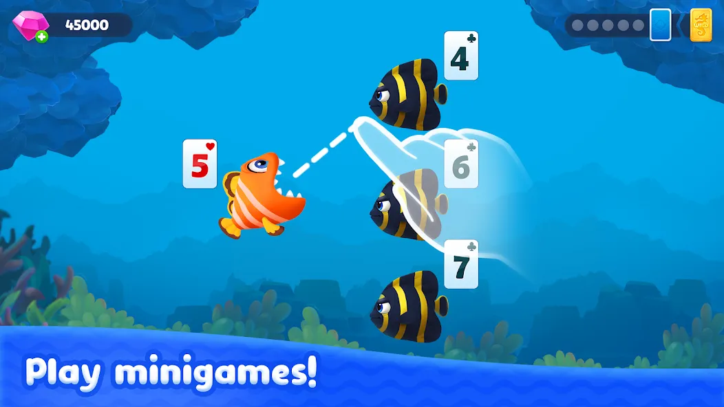 Fishdom Solitaire (Фишдом Солитер) [МОД Unlimited Money] Screenshot 1