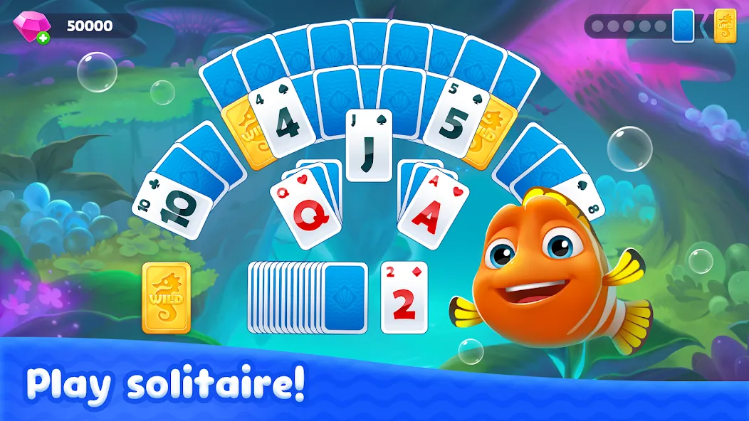 Fishdom Solitaire (Фишдом Солитер) [МОД Unlimited Money] Screenshot 2