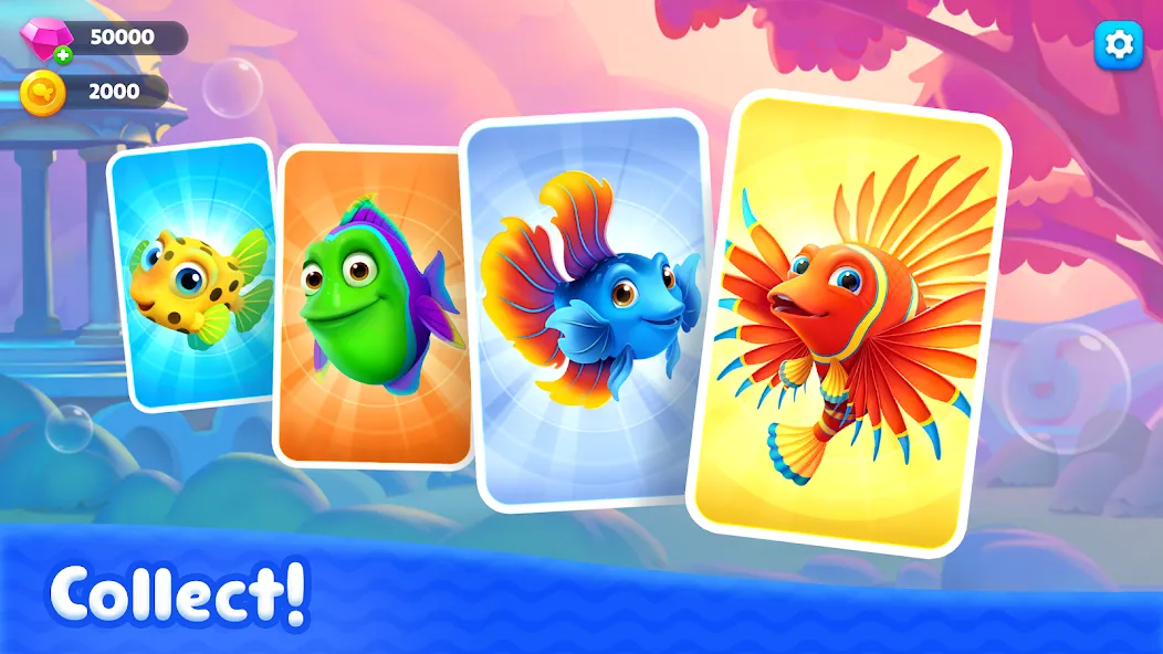 Fishdom Solitaire (Фишдом Солитер) [МОД Unlimited Money] Screenshot 4