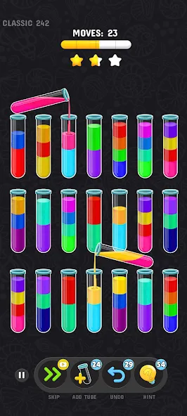 Color Water Sort Puzzle Games (Цветные игры сортировки воды) [МОД Menu] Screenshot 1
