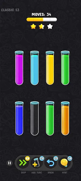 Color Water Sort Puzzle Games (Цветные игры сортировки воды) [МОД Menu] Screenshot 2