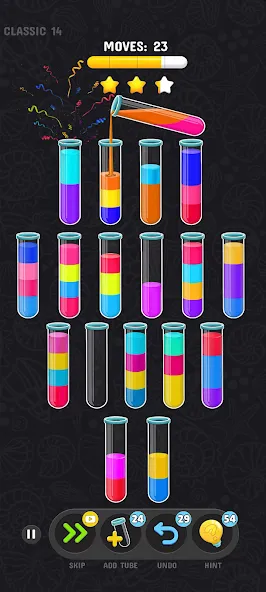 Color Water Sort Puzzle Games (Цветные игры сортировки воды) [МОД Menu] Screenshot 4