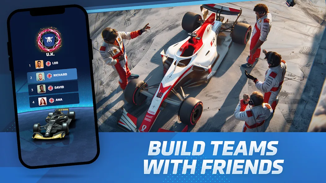 Racing Rivals: Team Car Game (Моторспортивные соперники) [МОД Все открыто] Screenshot 2