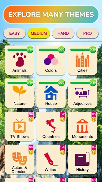 Word Search - Word Puzzle Game [МОД Бесконечные монеты] Screenshot 4