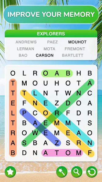 Word Search - Word Puzzle Game [МОД Бесконечные монеты] Screenshot 5