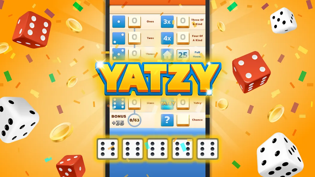 Yatzy - Fun Classic Dice Game (Ятзи) [МОД Бесконечные деньги] Screenshot 1