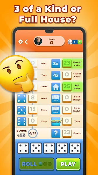 Yatzy - Fun Classic Dice Game (Ятзи) [МОД Бесконечные деньги] Screenshot 4
