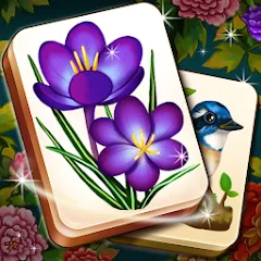 Взломанная Mahjong Blossom Solitaire  [МОД Menu]