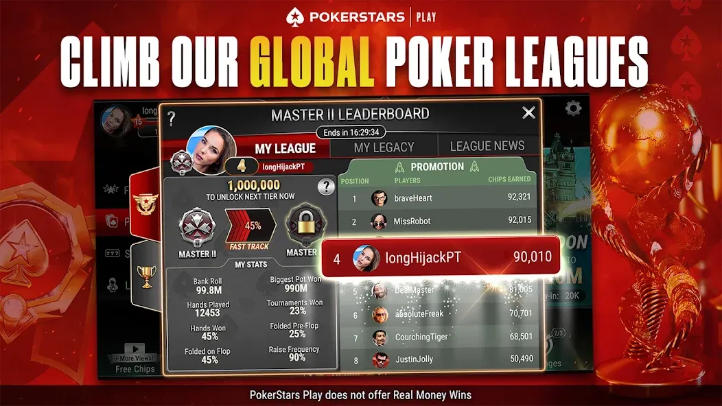 PokerStars Play: Texas Hold'em (ПокерСтарс Плей) [МОД Меню] Screenshot 2