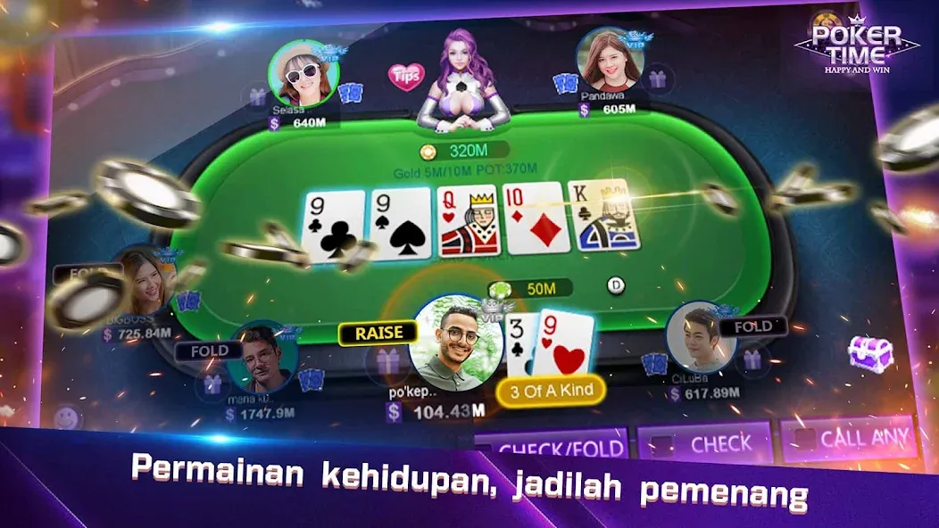 Poker Time- Pulsa Texas Holdem (Покер Тайм) [МОД Меню] Screenshot 3