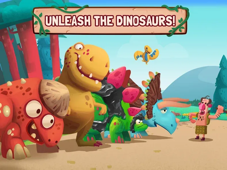 Dino Bash: Dinosaur Battle (Дино Баш) [МОД Menu] Screenshot 2