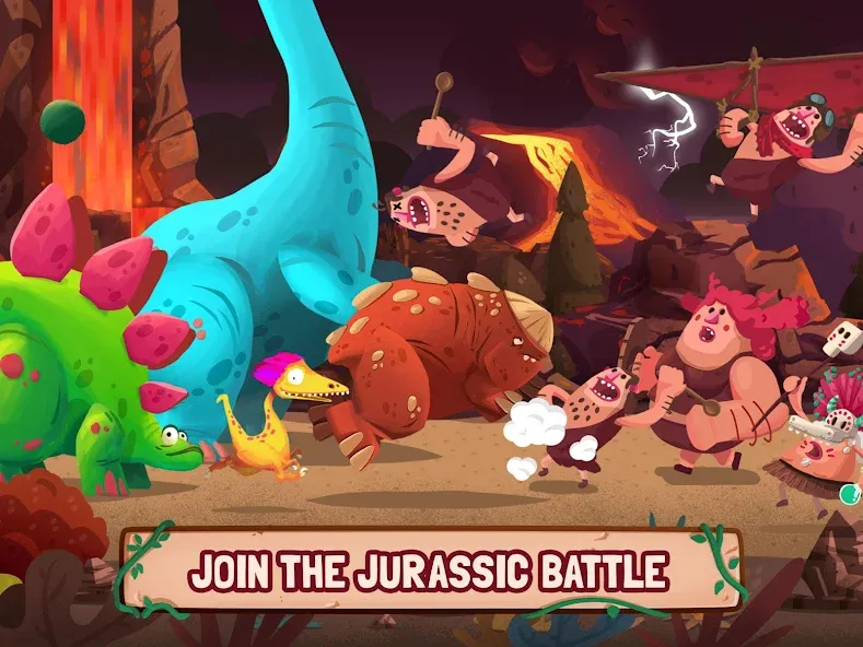 Dino Bash: Dinosaur Battle (Дино Баш) [МОД Menu] Screenshot 5