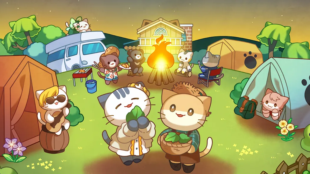Cat Forest - Healing Camp [МОД Unlocked] Screenshot 1