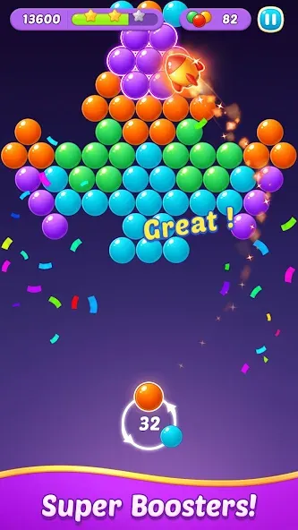 Bubble Shooter Gem Puzzle Pop (Бабл Шутер Драгоценный камень) [МОД Бесконечные деньги] Screenshot 2