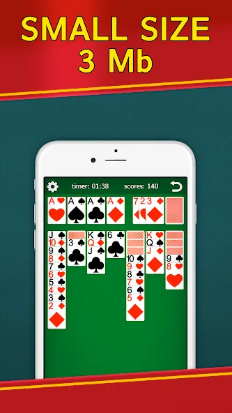 Classic Solitaire Klondike [МОД Unlimited Money] Screenshot 2