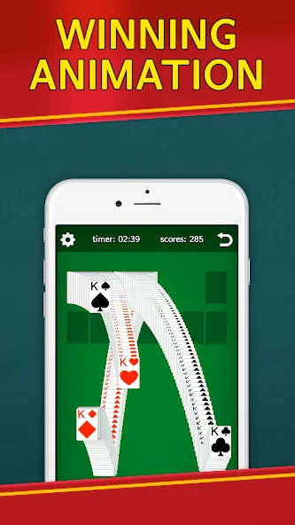 Classic Solitaire Klondike [МОД Unlimited Money] Screenshot 4