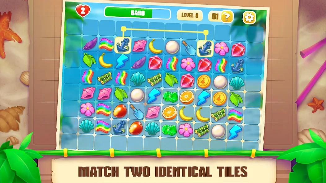 Onet Paradise: connect 2 tiles (Онет Парадайз) [МОД Много монет] Screenshot 2