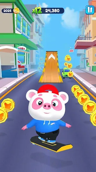 Piggy Panda Run: Fun Game [МОД Unlimited Money] Screenshot 3