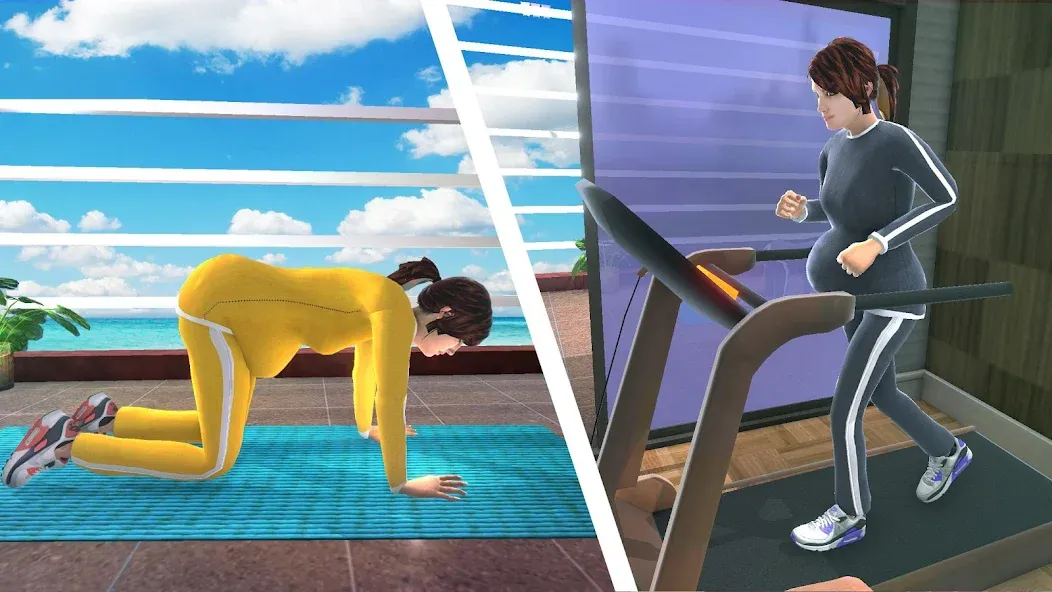 Pregnant Mother Simulator Game (Симулятор беременной мамы) [МОД Меню] Screenshot 4