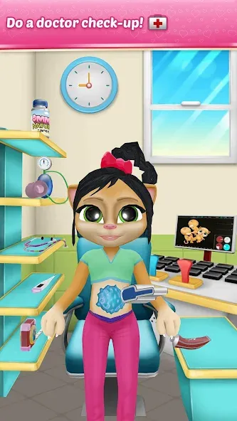 Pregnant Talking Cat Emma [МОД Много монет] Screenshot 3