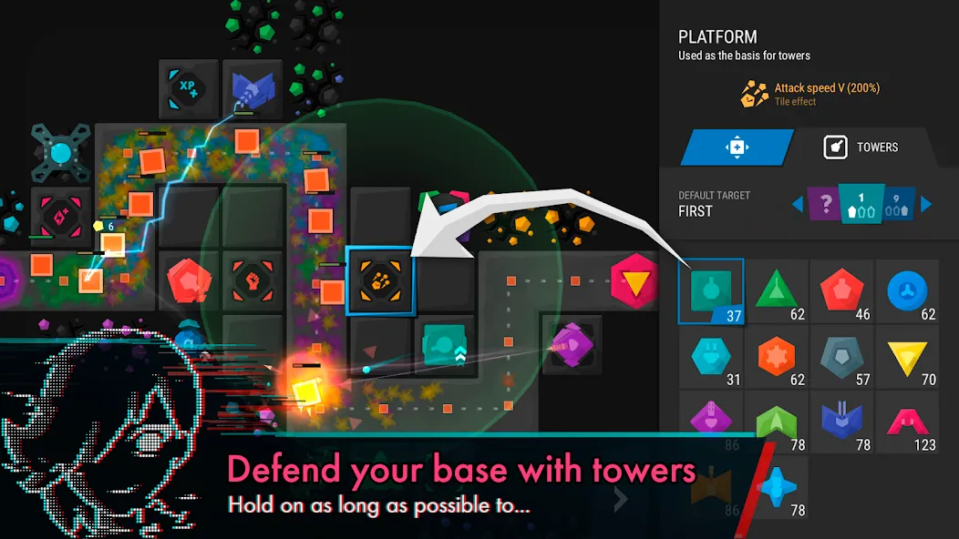 Infinitode 2 - Tower Defense (Инфинитод 2) [МОД Много денег] Screenshot 1